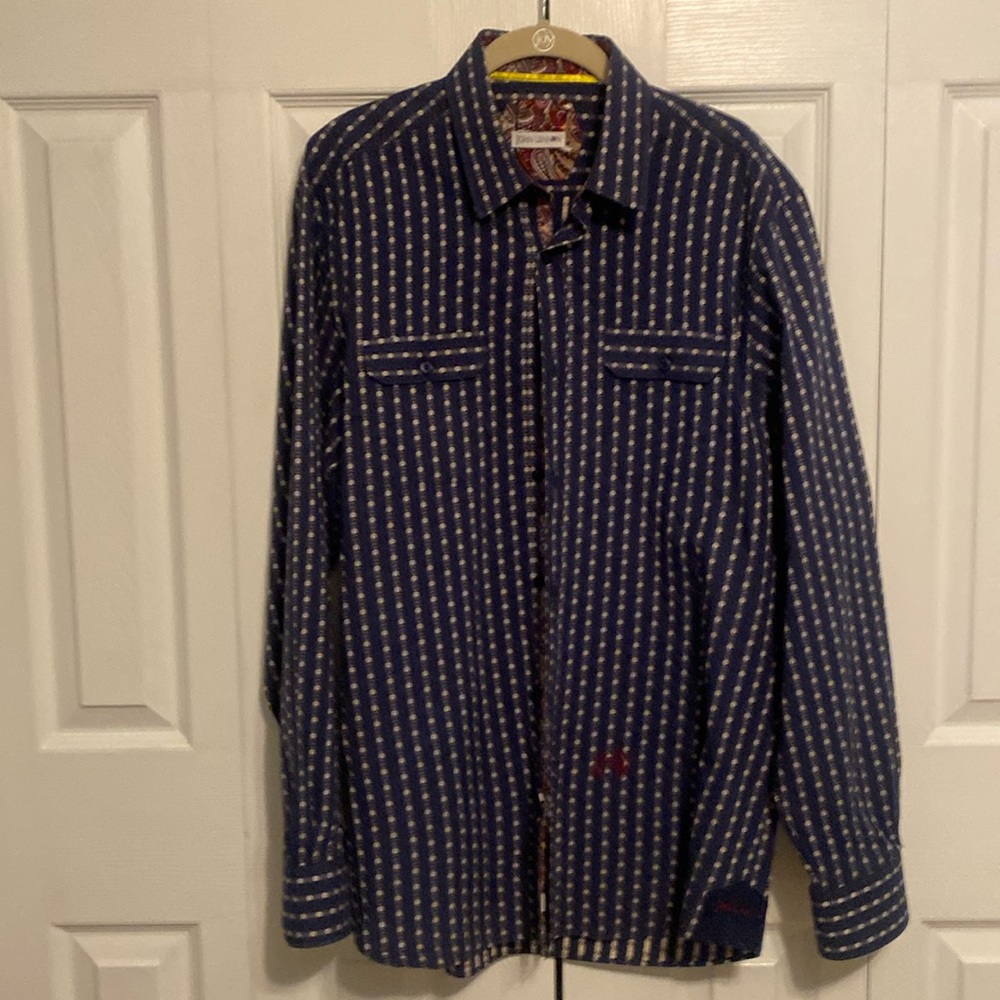 John Lennon Navy button down.